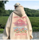 Mens Oversized Hoodie White With Hat 5Xl Plain Hoodies Oversize For Me