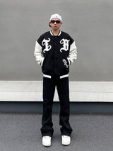 mens embroidery baseball jackets and coats casual single button patchwork hip hop streetwear warm bomber jacket outerwear nan - variant style 8782fa for streetwear fashion