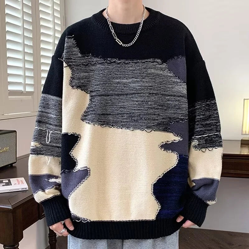 unisex flame knitwear, statement piece, trendy streetwear apparel for men and women
