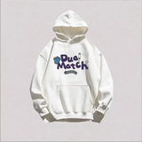 New Letter Cartoon Graphic Printed Hooded Sweatshirts For Men Autumn