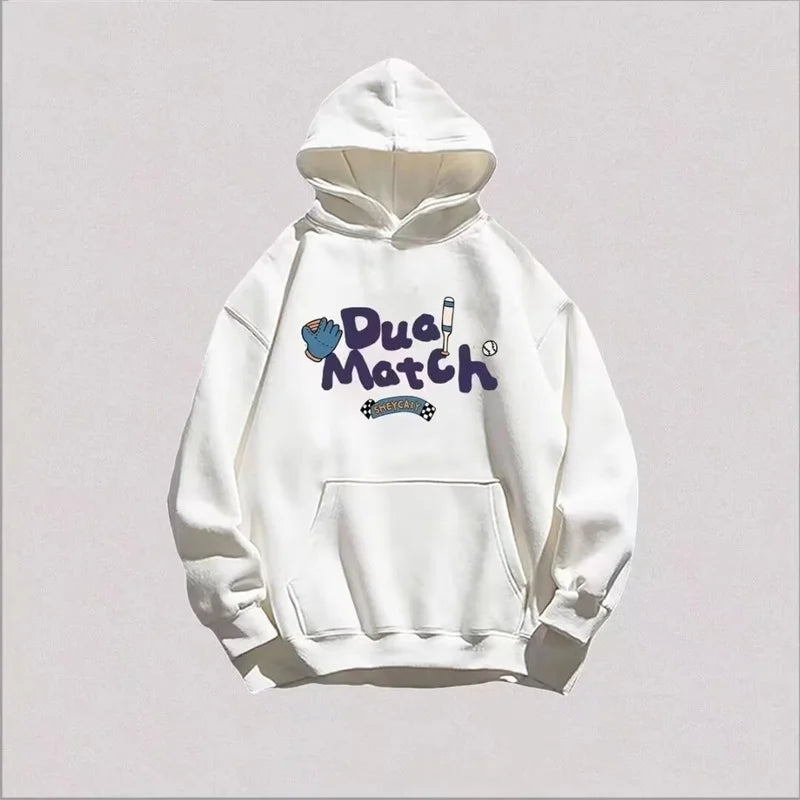 New Letter Cartoon Graphic Printed Hooded Sweatshirts For Men Autumn
