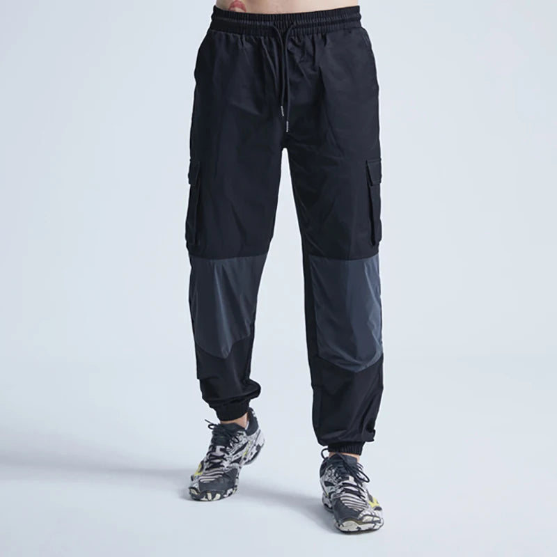 rainbowtouches patchwork men drawstring casual harajuku pants oversize sport streetwear jogging sportswear mens tracksuits unique default style 263