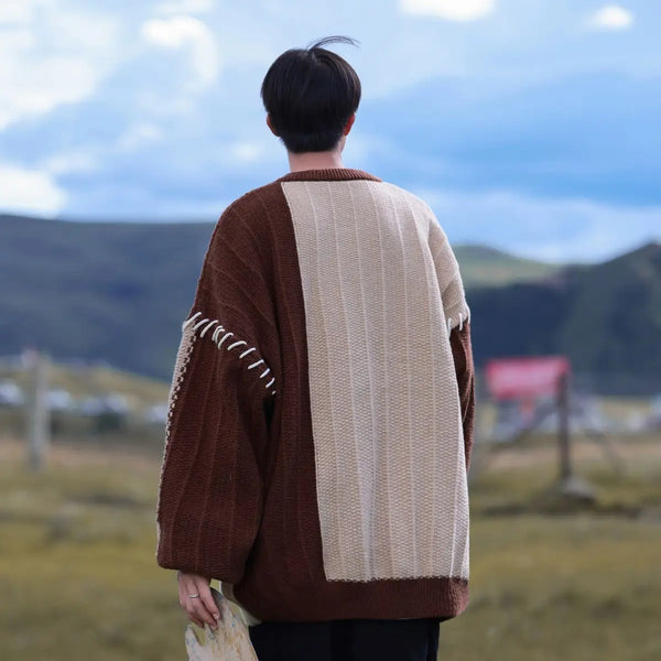 techwear flame hoodie for men, oversized streetwear fit with bold knit design, mens fashion layer for modern streetwear colle