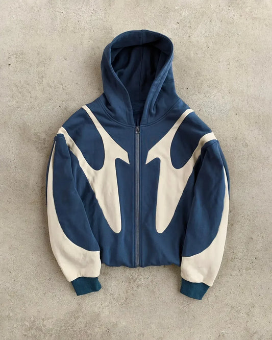 Harajuku New Streetwear Y2K Zip Up Hoodies Women Men Style Gothic Long