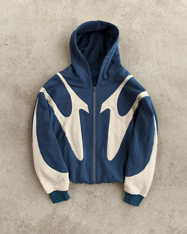 Harajuku New Streetwear Y2K Zip Up Hoodies Women Men Style Gothic Long