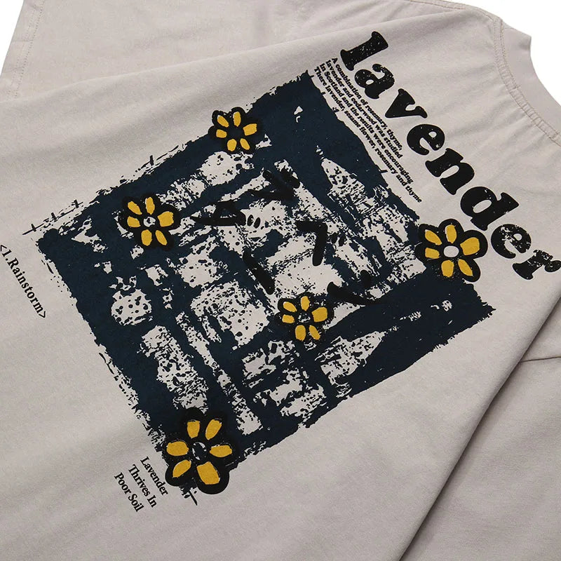 Harajuku Vintage t-shirt – 2023 Men Hip Hop T Shirt Streetwear Harajuku Floral T Shirt