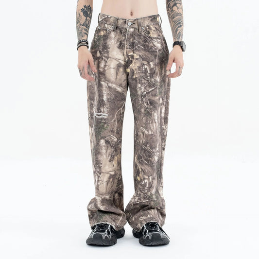 2024AW dry wood camo jeans