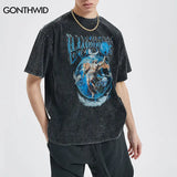 Skatercore Top – 2023 Streetwear T Shirt Hip Hop Vintage Painting Graphic Pri – Modern Streetwear for Everyone