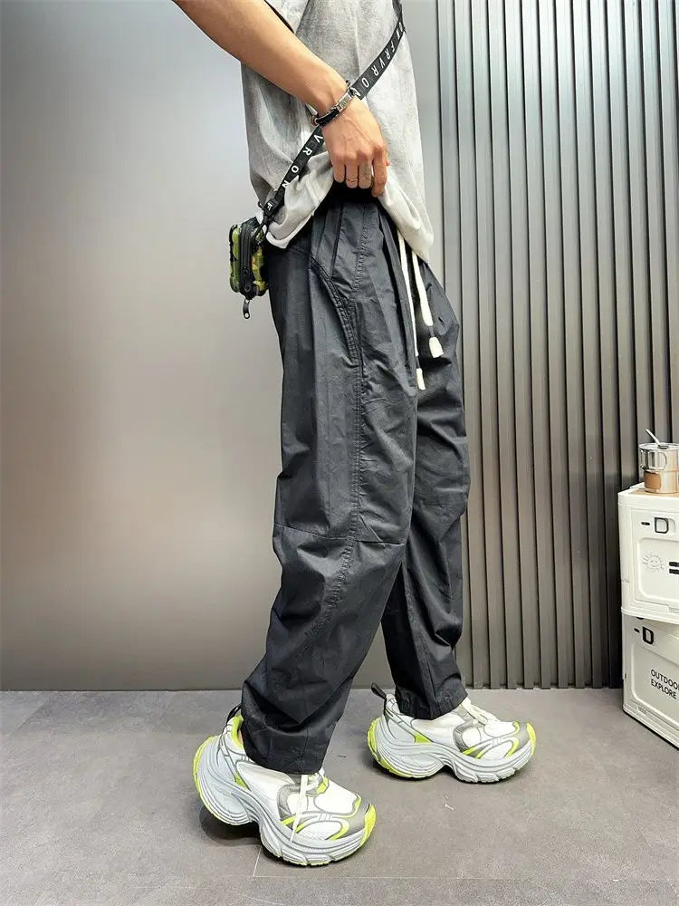 high street sweatpants trendy wide leg american causal pants neutral breathable loose outdoor trousers fashion jogging pants casual joggers