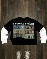 Anime Aesthetic print tee – Street Harajuku Vintage Clothing Printed Patchwork Long Slee