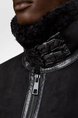 leather varsity coat, fall winter style, men's streetwear fashion, oversized urban jacket, high quality cold-weather coat