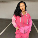Men Women Cross Rhinestone Coat Leisure Hoodies Oversized Zip Up Hoodi