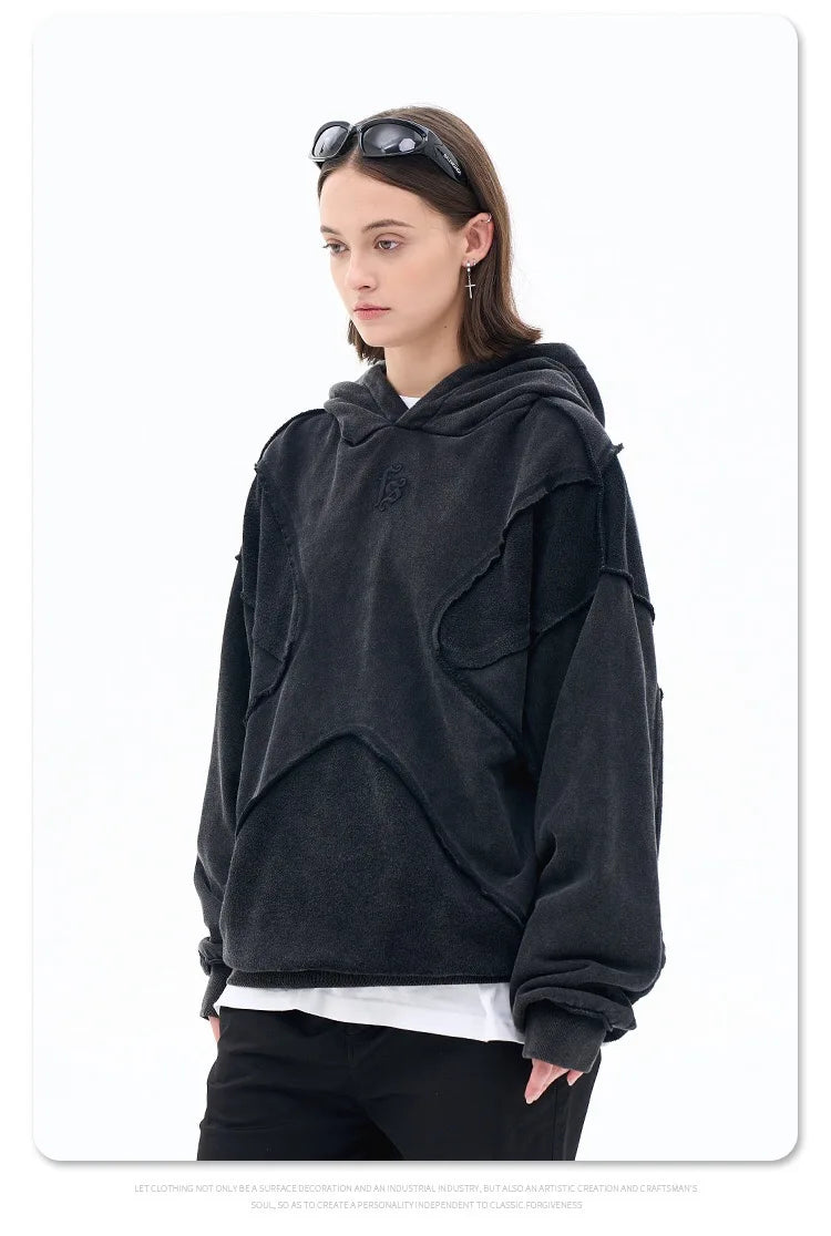Reverse Design Process Solid Color Hoodie | Viral Graphic Hoodie Drop