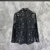 2023 Summer New Fashion Korean Light Luxury Fashion Shirt Men's Loose Long-sleeved Shirt Boutique Clothing Simple Style