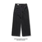 american fashion pattern embroidery loose women street y2k new hip hop punk oversized mopping wide leg pants couple casual jeans unique jeans style 3063