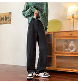 2023 korean fashion ankle zipper vintage brown men jeans pants luxury straight hip hop casual denim trousers pantalones hombre unique jeans style 250