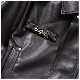 Retro hot girl camisole irregular big swing skirt short leather jacket coffee color set two piece sets womens outifits dress
