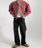 leather panel jacket, streetwear for men, men's streetwear fashion, oversized urban jacket, high quality cold-weather coat