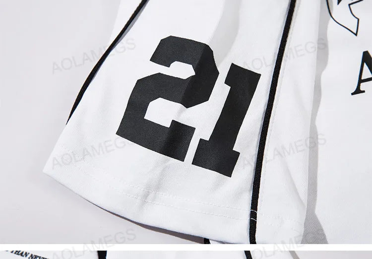 Glitchcore Aesthetic piece – Men T Shirts Patchwork V Neck Short Sleeve T Shirt High Stre