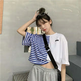 Trapwear Anime panel – Short Sleeved T Shirt Women 2024 New Summer Design White Spl