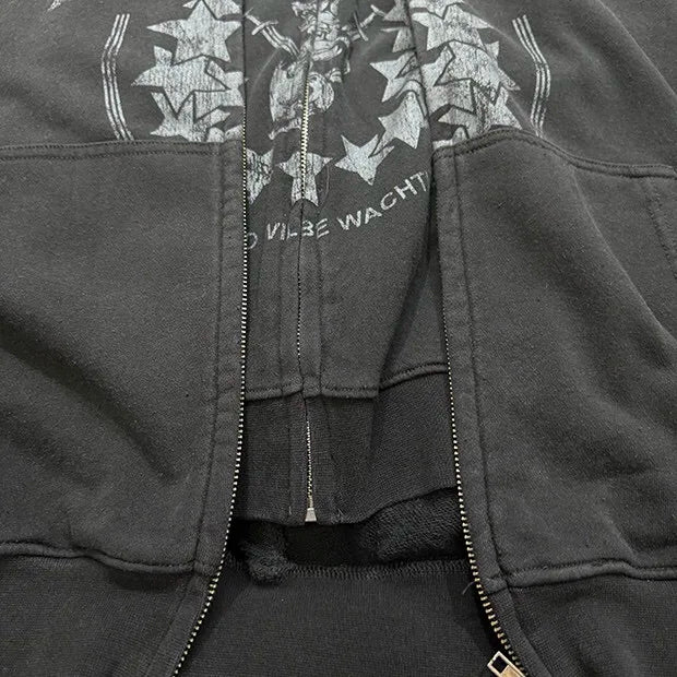 Cyber ninja hoodie with high-tech minimalist design