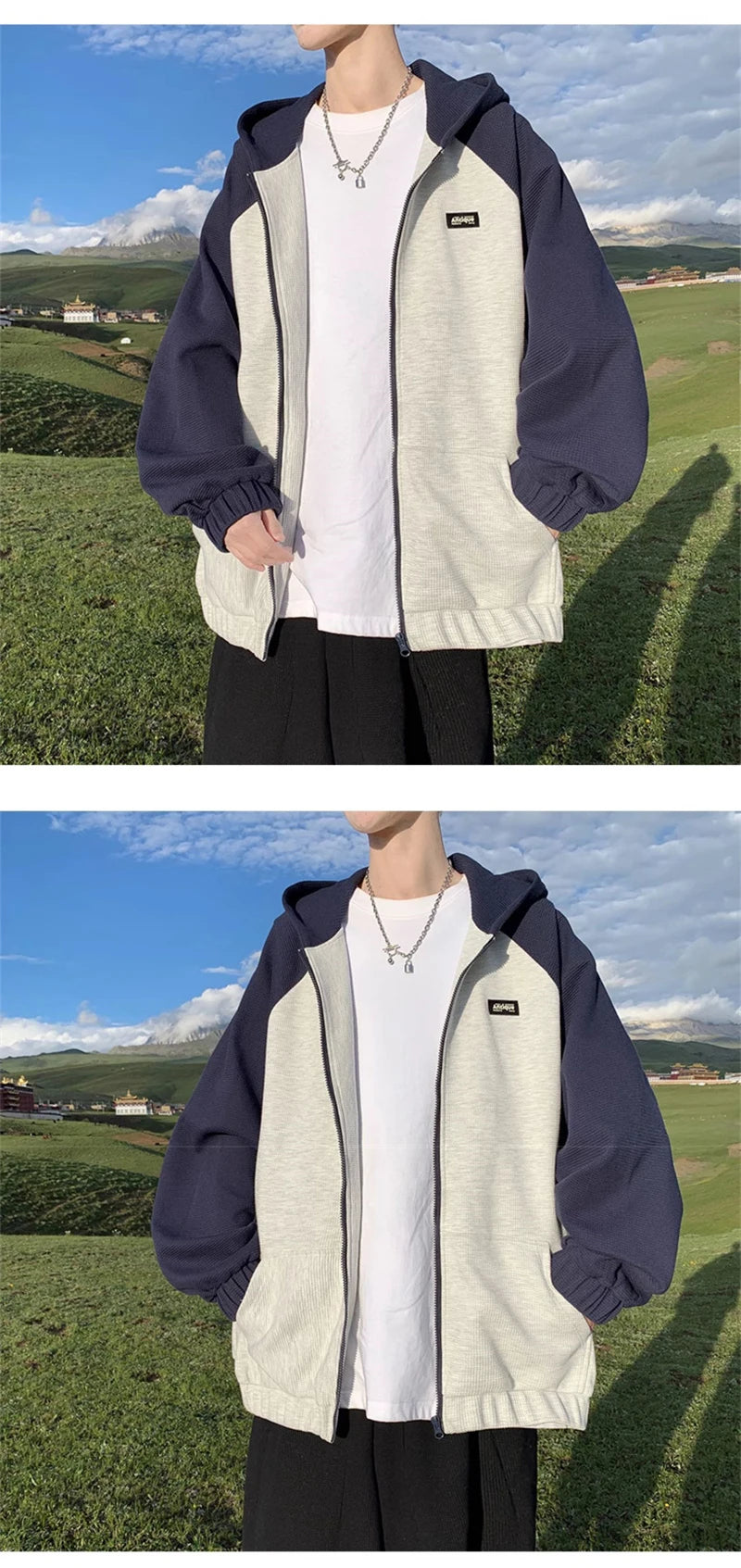 Vintage 2000s baggy hoodie with logo print