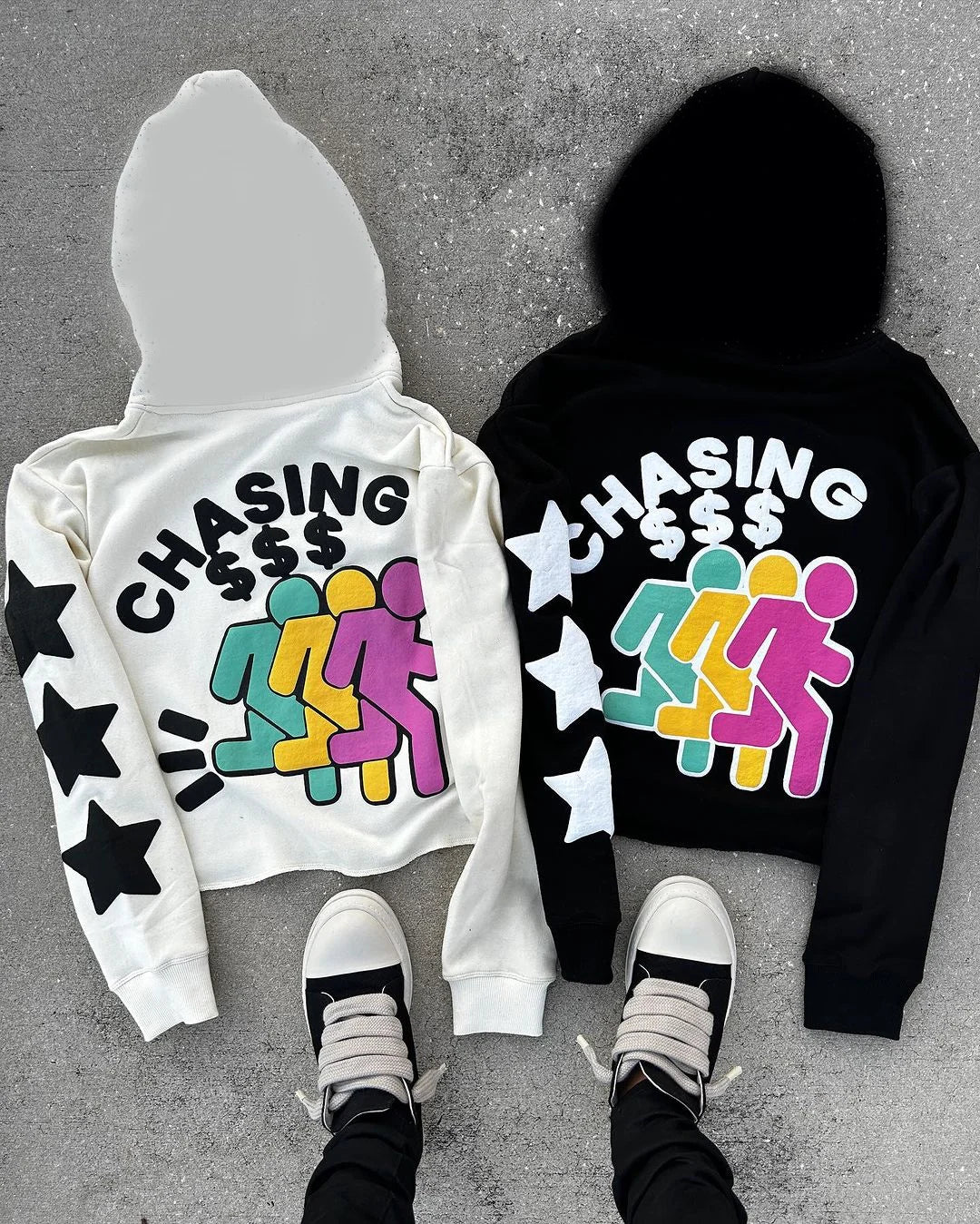 Y2K Womens Clothing Sweatshirt Vintage Print Pullover Long Sleeve Top