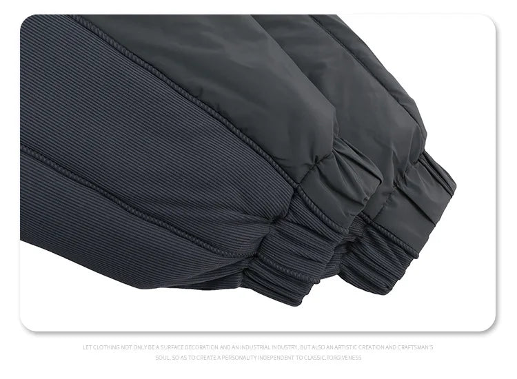 Brand New 2023 Mens Ninja Functional Dual Zipper Parkas Windproof Hooded Jacket Puffers Pockets Outdoor Work Coats Thicken #633