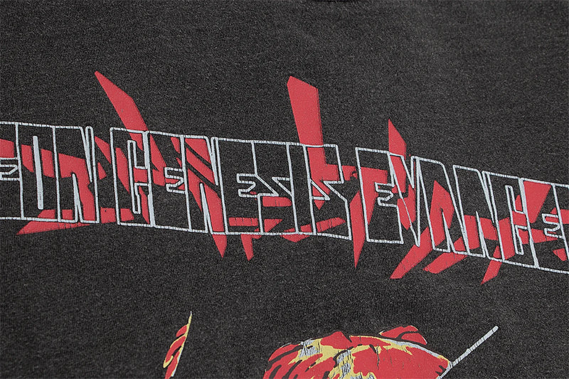 cyberpunk oversized shirt featuring 2024 new summer vintage retro anime printing high street cotton casual loose good quality heavy texture t shirt tops