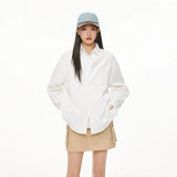 Wrinkled Fabric Casual Long Sleeve Shirt Men and Women Solid Color Streetwear Fashion Loose Black White Shirts Oversize Blouses