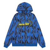 Harajuku melting smiley featuring fashion zipper hooded cardigan sweater unisex butterfly with tassel streetwear warm knitted sweaters hoodies coats men jumpers
