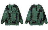 grunge oversized flame jumper built for warmth and edge, essential for winter street style, men’s streetwear clothing piece f