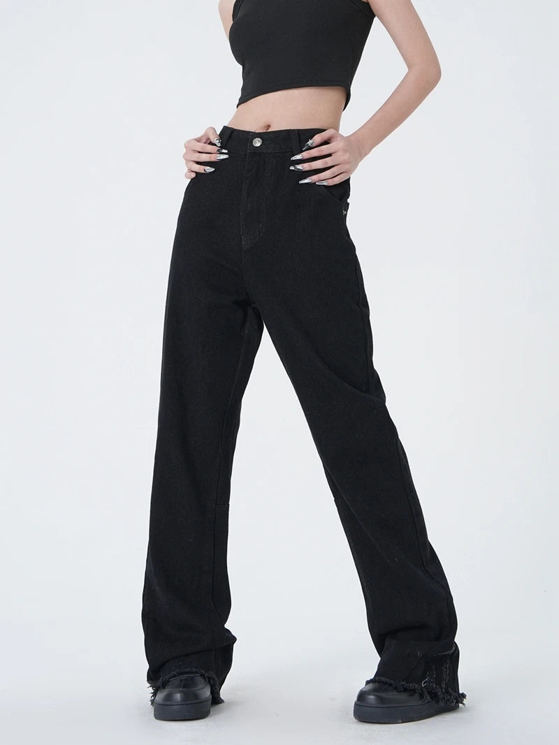 high street micro flare denim pants slim white jeans overall mens fashion casual vibe relaxed solid color washing jeans pants unique jeans style 2018