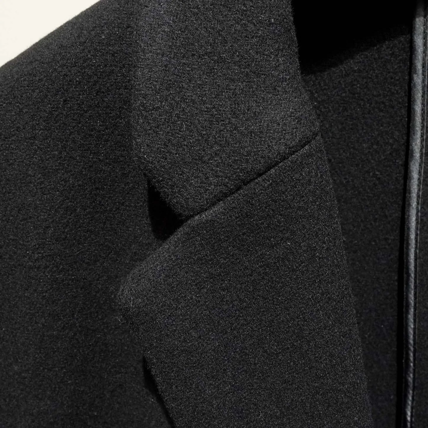 European and American men's medium and long 40% wool woolen gray suit