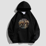 varsity flame knitwear, statement sweater, cozy knitwear for men, oversized grunge aesthetic winter top
