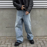 hi street blue jeans men loose wide leg denim pants vintage harajuku streetwear jeans trousers for male unique jeans style 1161