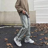 2023 new fashion side zipper hip hop men stretch jeans pants streetwear washed retro straight women denim trousers ropa hombre unique jeans style 728