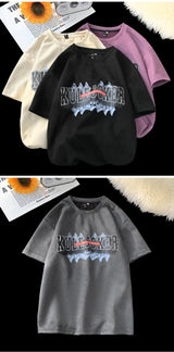 Sadcore Chrome logo – Stylish New Suede Short Sets Hip Hop Street Letter Printing