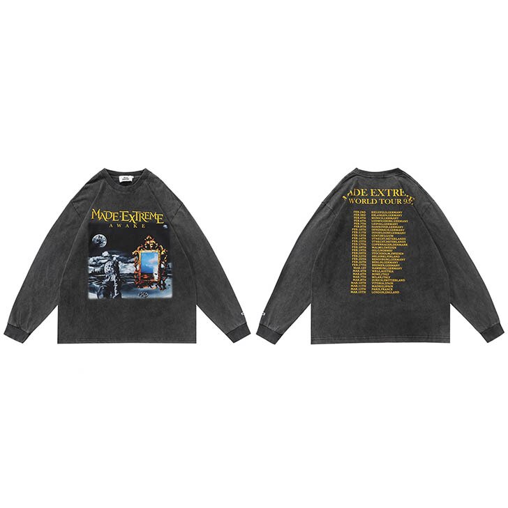 "Magic Mirror" Unisex Men Women Streetwear Graphic Sweatshirt Daulet Apparel