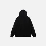 European American Casual Y2K Personalized Five-pointed Star Hoodie Trend Ins Retro Loose Y2k Zipper Sweatshirt for Men and Women