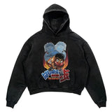 2024 Men Spring Hoodie Retro Japanese Anime Graphic Hoodies Boxer Hip