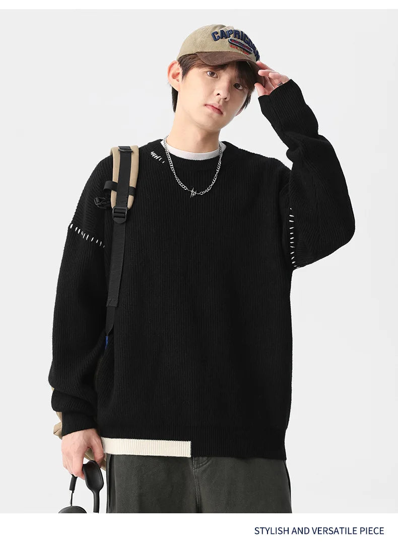 unisex flame knitwear, statement piece, trendy streetwear apparel for men and women