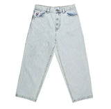 y2k polar skate big boy jeans gothic straight vintage skateboard wide leg denim pants embroidery blue loose jeans men clothing urban skinny jeans