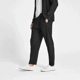 summer pleated pants men fashion gray black casual pants men japanese streetwear loose straight pants mens ice silk trousers menswear bottoms