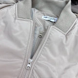 Double zippered hooded down jacket