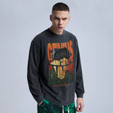 Glitchcore Design – Rainbowtouches Washed Long T Shirt Men Vintage Fashion Creat – Edgy Streetwear for All Genders