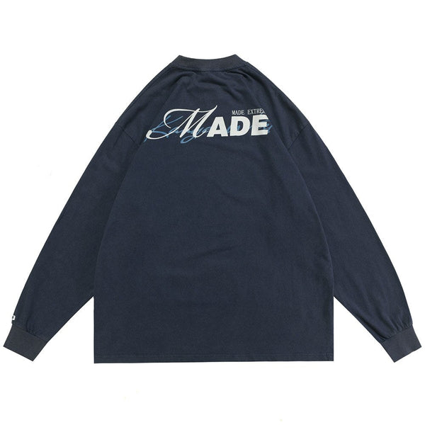 "Made" Unisex Men Women Streetwear Graphic Sweatshirt Daulet Apparel