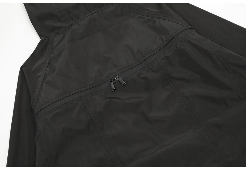New 2023 Mens Undermycar Armor zipper Parkas Windproof hooded Jacket Tatting Multiple pockets outdoor Wear size 1 2 3 #463