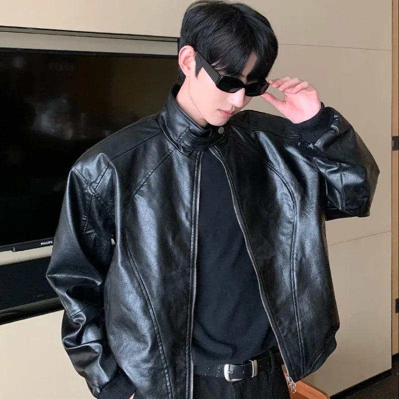 retro baseball bomber, daily drip outerwear, casual outfit