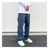 hip hop straight denim jeans pants fashion zipper paisley jeans streetwear mens new casual loose trousers jean pants joggers unique joggers style 4056